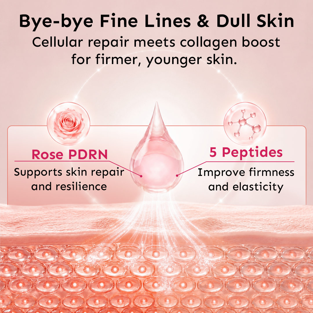 Naturally Pink Anti-Aging Serum Powered by PDRN + 5 Peptides