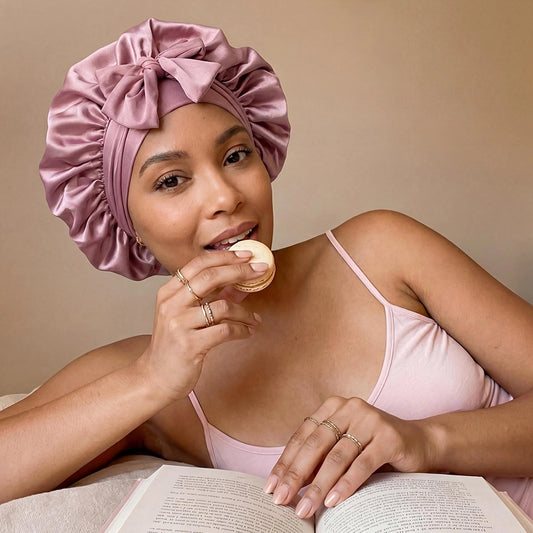 Lovocross Satin Hair Bonnet for Multiple Used